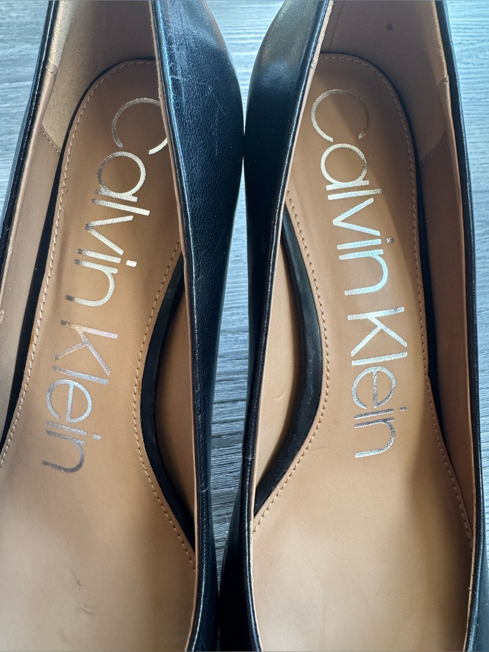 Calvin Klein Women's Gayle Pump - Black Leather - Picture 2 of 6